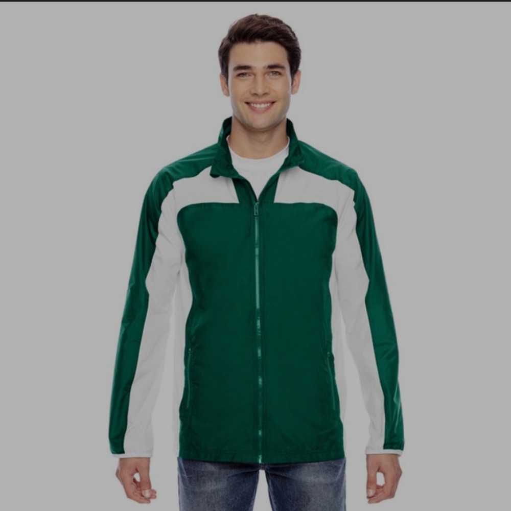 Team 365 white and green windbreaker jacket